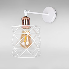 Настінний світильник Бра Light House LS-18144F-1 WH+RG колір білий + мідний