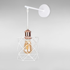 Настінний світильник Бра Light House LS-18144F2-1 WH+RG білий з мідним