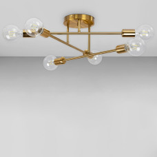 Люстра стельова Лофт Light House LS-18612-6 BRZ бронза