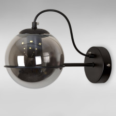 Настінний світильник Бра шар Light House LS-18624-1 BK+BK чорний, плафон чорний 