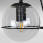 Зображення Настінний світильник Бра шар Light House LS-18624-1 BK+CL чорний, плафон прозорий  ИМ Light-Deco 1 
