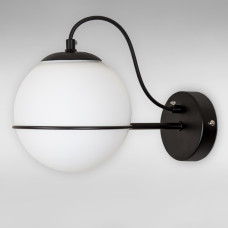 Настінний світильник Бра шар Light House LS-18624-1 BK+WH чорний, плафон білий 