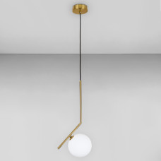 Люстра подвесная Light House LS-18628-1 BRZ+WH бронза, плафон белый 