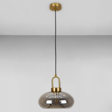 Люстра підвісна Лофт Light House LS-18632-1 BRZ+BK бронза, плафон чорний 