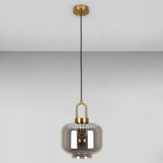 Люстра підвісна Лофт Light House LS-18634-1 BRZ+BK бронза, плафон чорний 