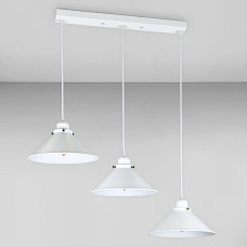 Люстра підвісна Лофт Light House LS-18637F-3 WH+WH (500) біла