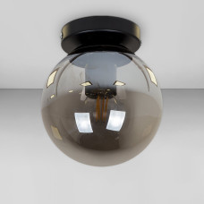 Люстра стельова лофт Light House LS-18638F-1 BK+BK чорна, плафон чорний 