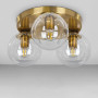 Зображення Люстра стельова Лофт Light House LS-18638F-3 BRZ+CL (300) бронза, плафон прозорий ИМ Light-Deco 