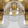 Зображення Люстра стельова Лофт Light House LS-18638F-3 BRZ+CL (300) бронза, плафон прозорий ИМ Light-Deco 1 
