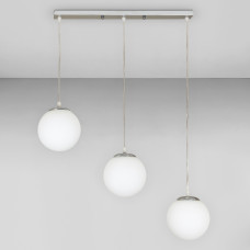 Люстра підвісна levistella 756PR150F-3 CR+WH (500) хром, плафон білий 