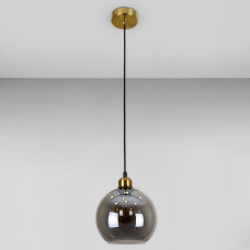 Люстра підвісна Лофт Light House LS-18640F-1 BRZ+BK бронза, плафон чорний 