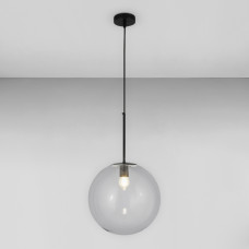 Люстра підвісна Лофт Light House LS-17161-1 BK+CL чорна, плафон прозорий 