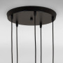 Зображення Люстра підвісна Лофт Light House LS-17191F-5 BK+BK (300) чорна, плафон чорний  ИМ Light-Deco 2 