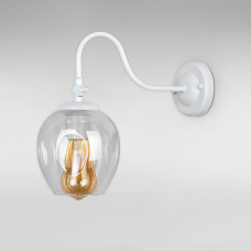 Настінний світильник Бра Light House LS-18142F3-1 WH+CL білий, плафон прозорий