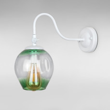 Настінний світильник Бра Light House LS-18142F3-1 WH+GR білий, плафон зелений 
