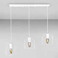 Люстра підвісна Лофт Light House LS-17162F-3 WH (500) біла