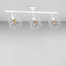 Люстра стельова лофт Light House LS-17181F-3 WH біла
