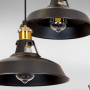 Зображення Люстра підвісна Levistella 7526857F-3 BRZ+BK бронза, плафон чорний  ИМ Light-Deco 2 