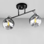 Зображення Люстра стельова Light House DL-18659/2 чорна + хром, плафон дзеркальний з прозорим ИМ Light-Deco 