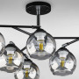 Зображення Люстра стельова Light House DL-18659/6 чорна + хром, плафон дзеркальний з прозорим ИМ Light-Deco 1 