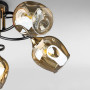 Зображення Люстра стельова Light House DL-18663/5 чорна + золото, плафон шампань  ИМ Light-Deco 2 