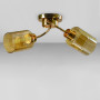 Зображення Люстра стельова Light House SC-18705/2 FG 450*180*210 золото, плафон медовий  ИМ Light-Deco 