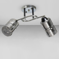 Люстра стельова Light House SC-18706/2 CR+BK 440*150*240 хром + чорний, колір плафона сталевий