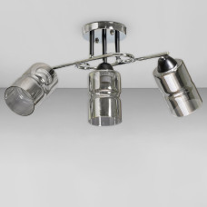 Люстра стельова Light House SC-18706/3 CR+BK 520*170*250 хром + чорний, колір плафона сталевий