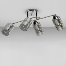 Люстра стельова Light House SC-18706/4 CR+BK 620*350*240 хром + чорний, колір плафона сталевий