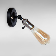 Настінний світильник Бра Light House LS-18712-1 chrome чорний + хром