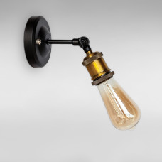 Настінний світильник Бра Light House LS-18719-1 gold old copper чорний + золото стара мідь