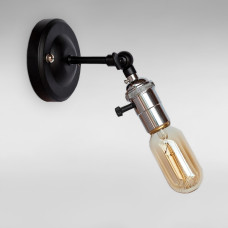 Настінний світильник Бра Light House LS-18724-1chrome чорний + хром