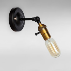 Настінний світильник Бра Light House LS-18725-1 gold old copper чорний + золото стара мідь