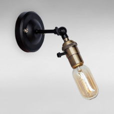 Настінний світильник Бра Light House LS-18726-1old bronze чорний + стара бронза