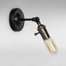 Настінний світильник Бра Light House LS-18727-1 pearl black чорний + перлово-чорний