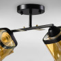 Зображення Люстра стельова Light House SC-18730/2 BK+GD 440*220*240 чорний, колір плафон бурштиновий з чорним  ИМ Light-Deco 2 