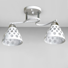 Люстра стельова Light House SC-18737/2 CR+WH 440*150*240 білий + хром 