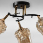 Зображення Стельова люстра Light House SC-18738/3 BK+FG 50*50*26 чорний + золото, колір плафона медовий ИМ Light-Deco 1 