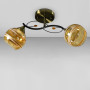 Зображення Люстра стельова Light House SC-18740/2 BK+AB 440*180*240 бронза + чорний, колір плафону янтарний ИМ Light-Deco 