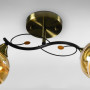 Зображення Люстра стельова Light House SC-18740/2 BK+AB 440*180*240 бронза + чорний, колір плафону янтарний ИМ Light-Deco 1 