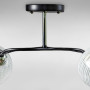 Зображення Люстра стельова Light House SW-18746/2 CR+BK 430*280*270 чорний + хром, колір плафон білий з прозорим ИМ Light-Deco 1 