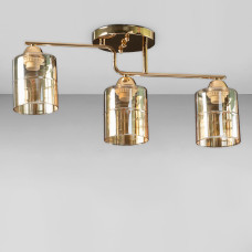 Люстра стельова Light House SC-18750/3 FG 530*120*240 золото, колір плафону медовий