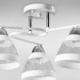 Зображення Люстра стельова Light House SC-18751/3 CR+WH D470*240 білий + хром, плафон прозорий + білий ИМ Light-Deco 1 