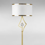 Зображення Світильник підлоговий Торшер з абажуром DL-18761/1F латунь, плафон білий ИМ Light-Deco 1 