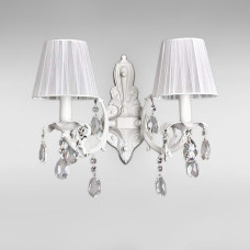 Настінний світильник Бра з абажуром Light House SD-18781/2D FWH W380*L220*H320 E14*2 білий