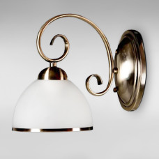 Настінний світильник Бра Light House SH-17000/1W AB 260*150*220 E27 бронза, плафон білий 