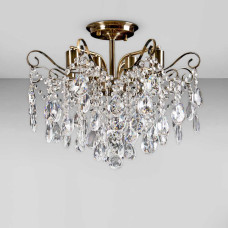 Люстра кришталева стельова Light House SH-17018/6 AB 410*410*400 E27 бронза