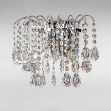 Настінний світильник Бра кришталеве Light House SH-18782/2BW CR 200*160*160 E27 хром