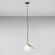 Люстра підвісна Лофт Light House D-18785CR/GG GG 180*270*500 E14 золото, плафон білий 