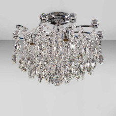 Люстра кришталева стельова Light House SH-18784/5 CR 510*510*410 E14 хром